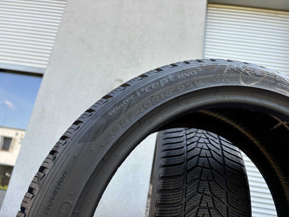 2szt zimowe 235/40R18 Hankook 7,6mm 2022r świetny stan! Z5273 gwarancj