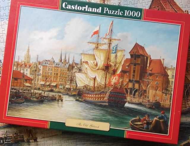 Puzzle Castorland 1000 - port, żaglowce