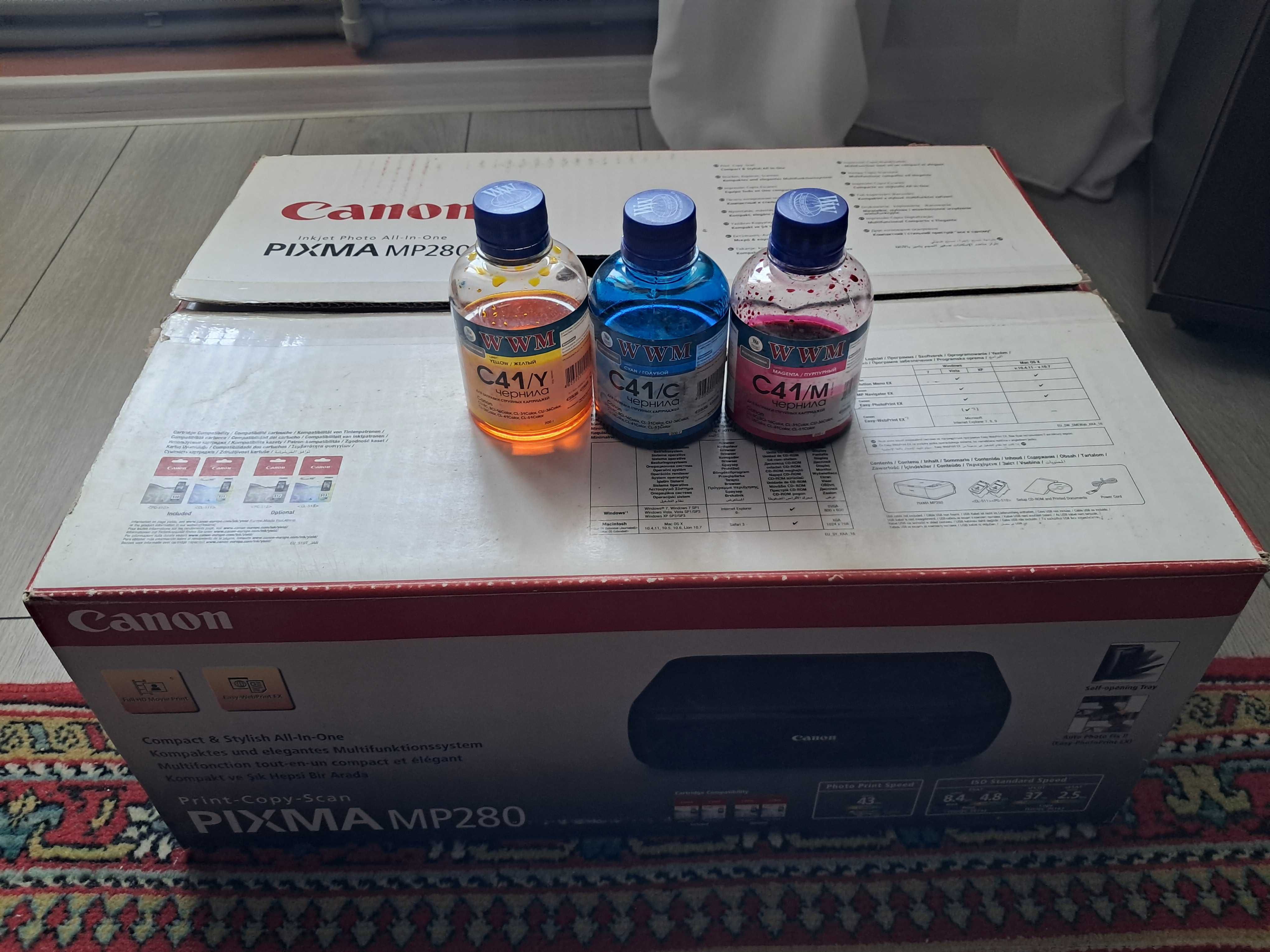 Принтер Canon Pixma MP280 МФУ фарба