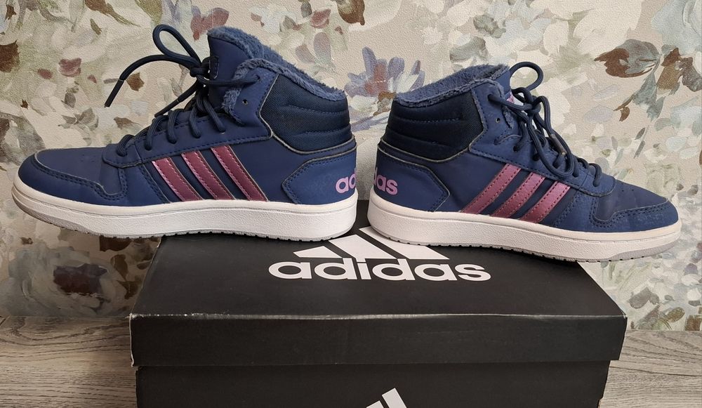 Кросівки хайтопи Adidas HOOPS 2.0 чоботи кроссовки зимние хайтопы,р.32