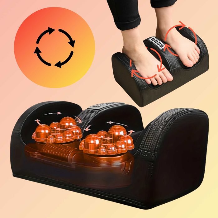 ELEKTRYCZNYmasażer stóp, nóg z funkcją grzania