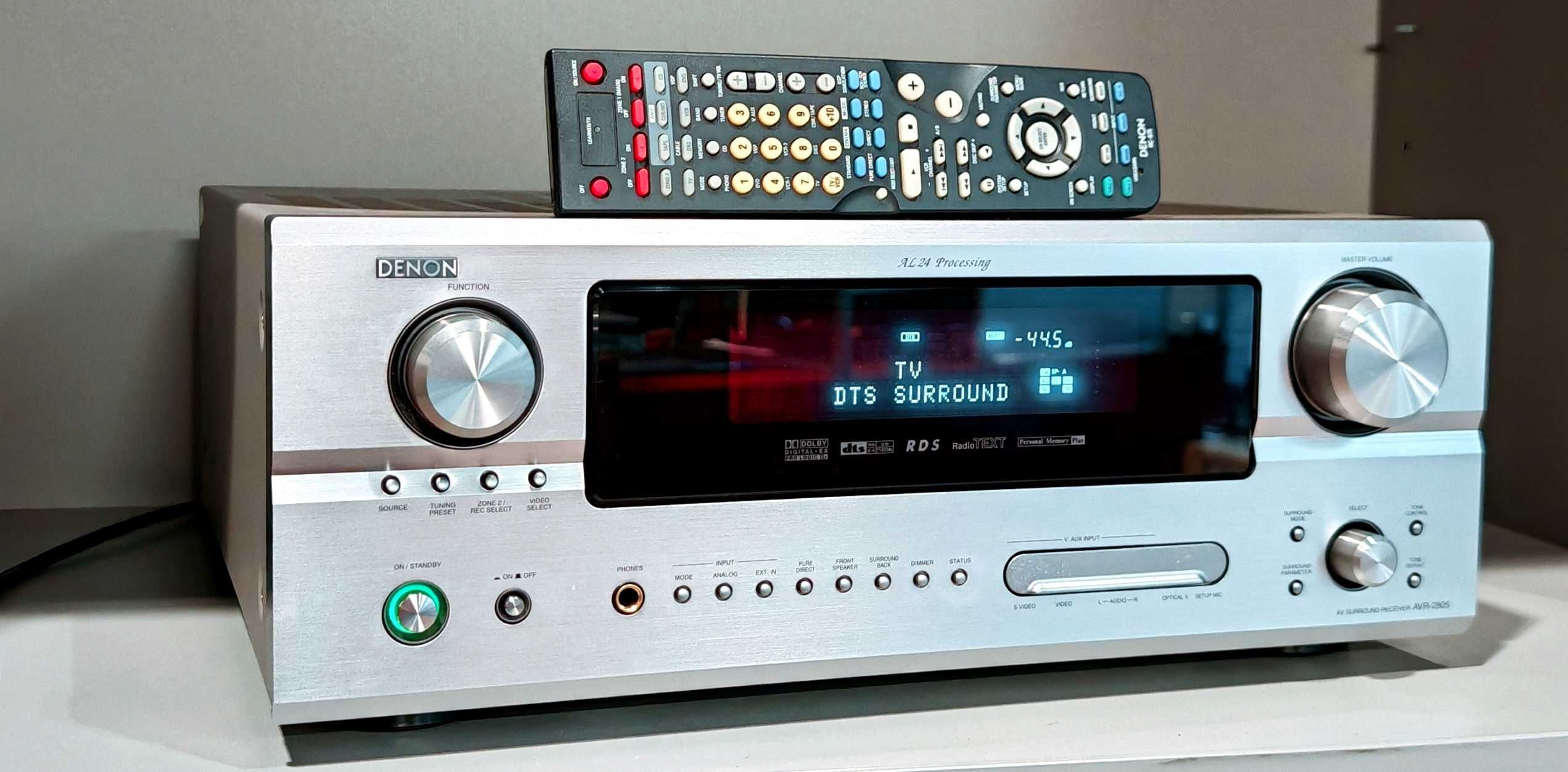 Amplituner 7.1 Denon AVR-2805 Pilot ALPHA 24Plus SHARC Dolby DTS JAPAN