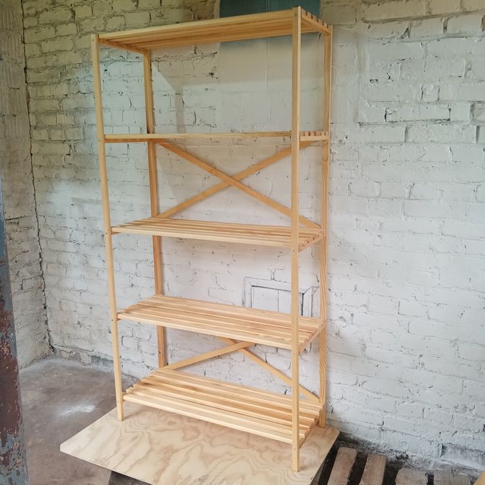 Етажерка дерев'яна. Стелаж для Квітів для Книг для Взуття