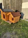 Buda dla psa 60/50 h55 ocieplona dwuspadowy dach zaimpregnowana