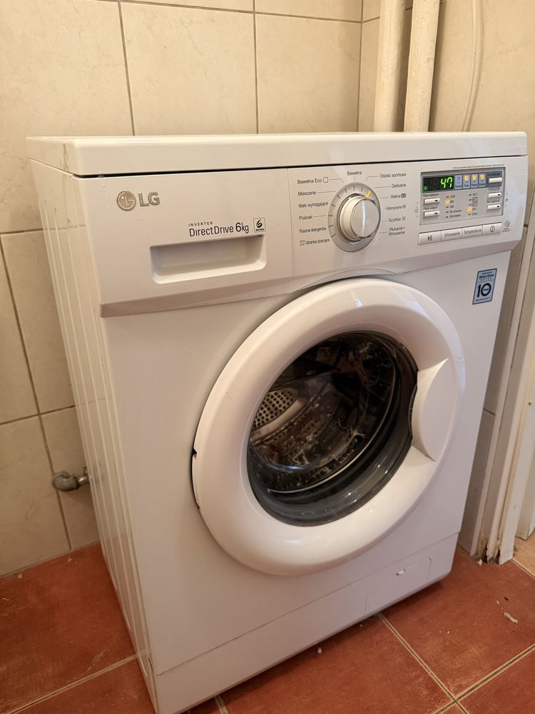 Pralka LG Inwerter 6kg bardzo cicha 56/74dBA 1200 obrotów A+++
