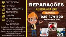 Reparação Eletricista montador pequenos reparos marido de aluguel