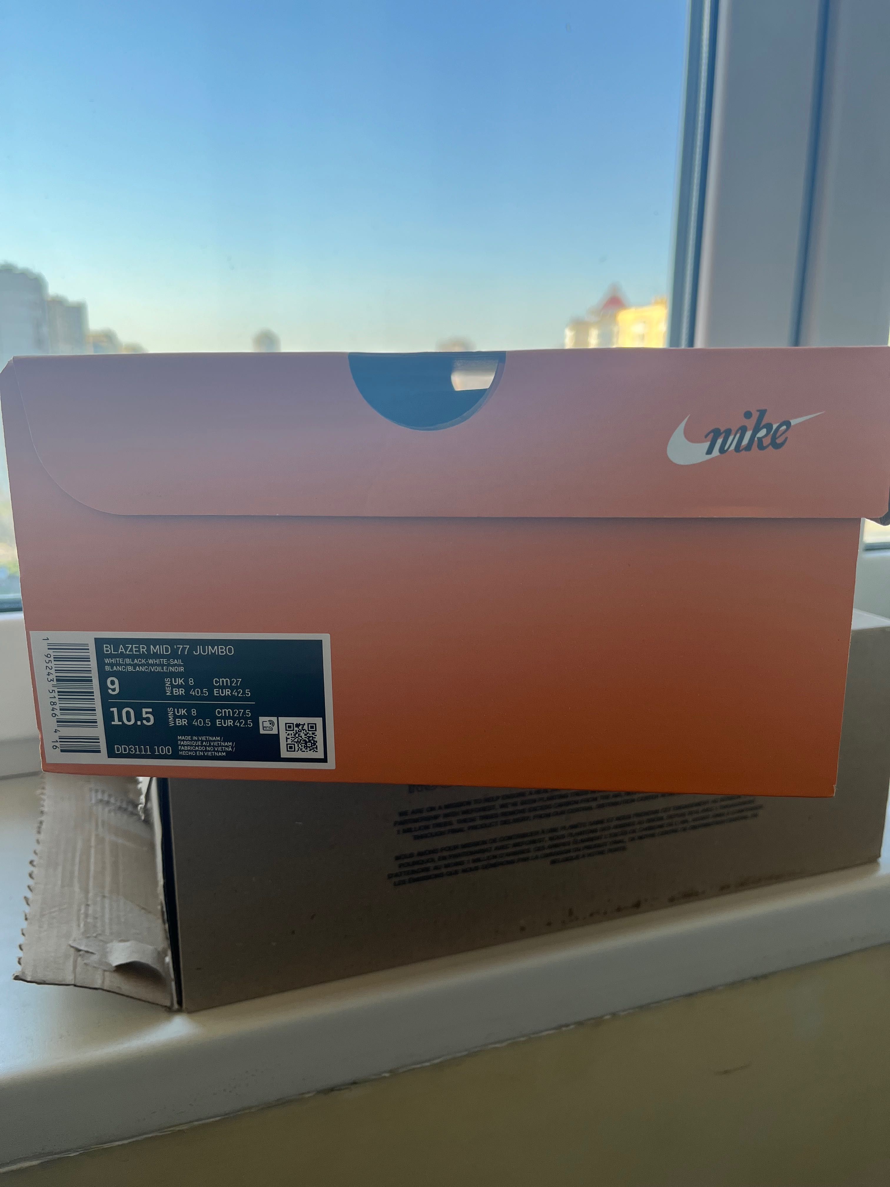Продам Nike BLAZER MID 77 JUMBO 42,5 27см