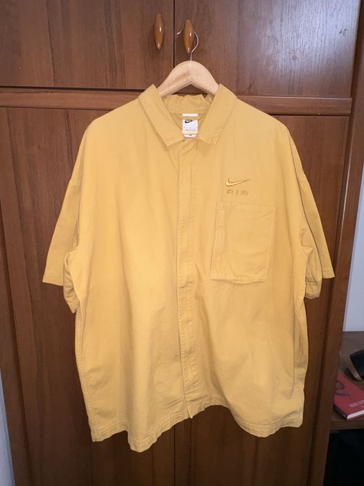 Бавовняна джинсова рубашка Nike жовта