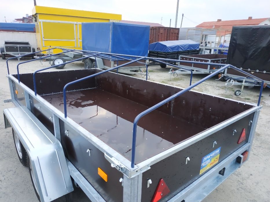 ПРОДАЖ Оцинкований двухвісний причіп німецькі комплектуючі!