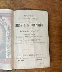 Livro Missal antigo portugues religioso, arte sacra