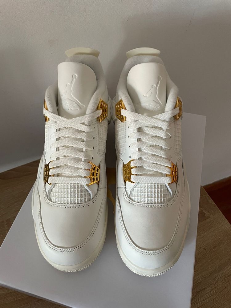 Nike Air jordan 4 sail metallic gold