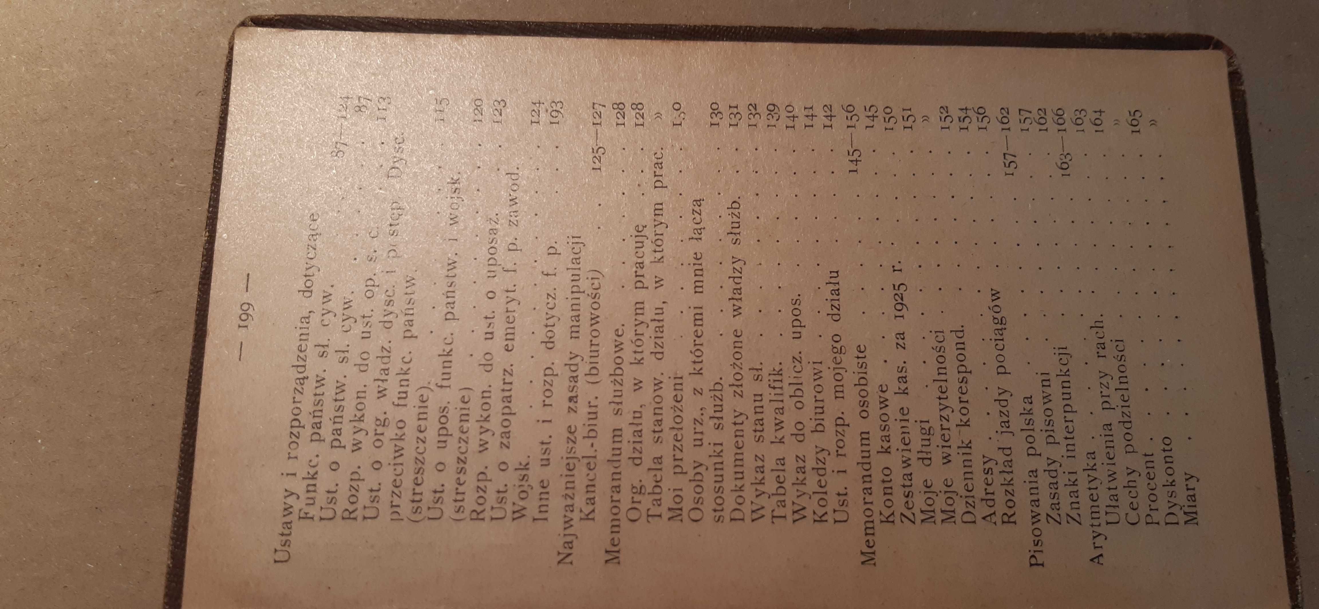 stara książka informator urzędnika 1925rok, rzadkość