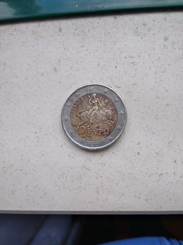 Moeda  2€  da Grécia letra S
