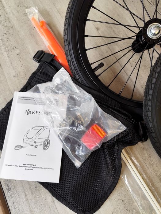 Przyczepka rowerowa dla psa