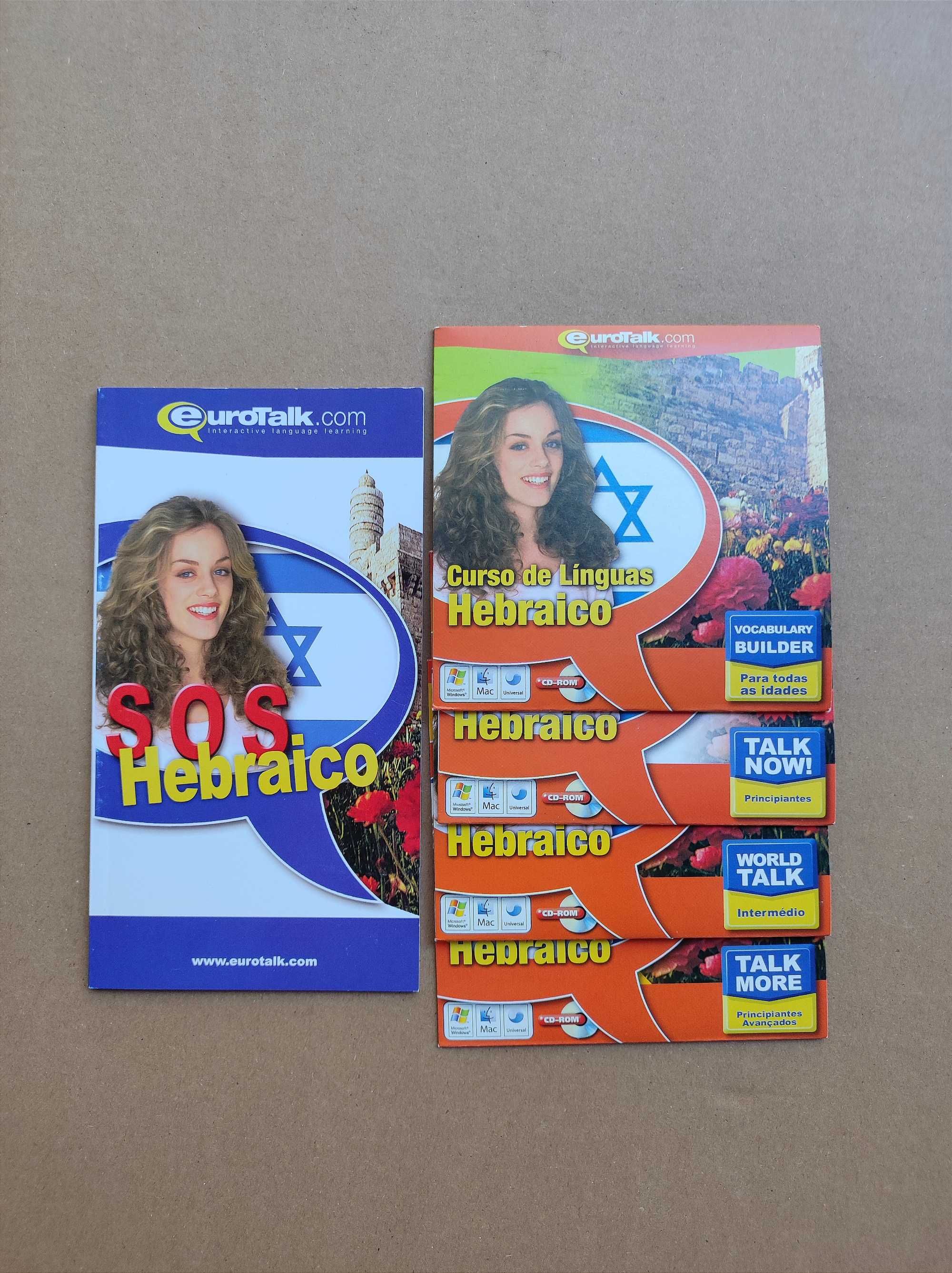 Curso línguas Hebraico 4 CDs + 1 livro (EuroTalk)