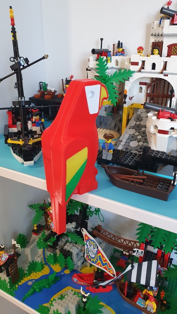 Duża Papuga w stylu lego lat 90