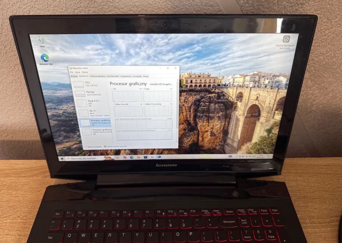 Najtaniej na olx gamingowe Lenovo Y50-70 , 480GB SSD 8Gb RAM Gtx 960M