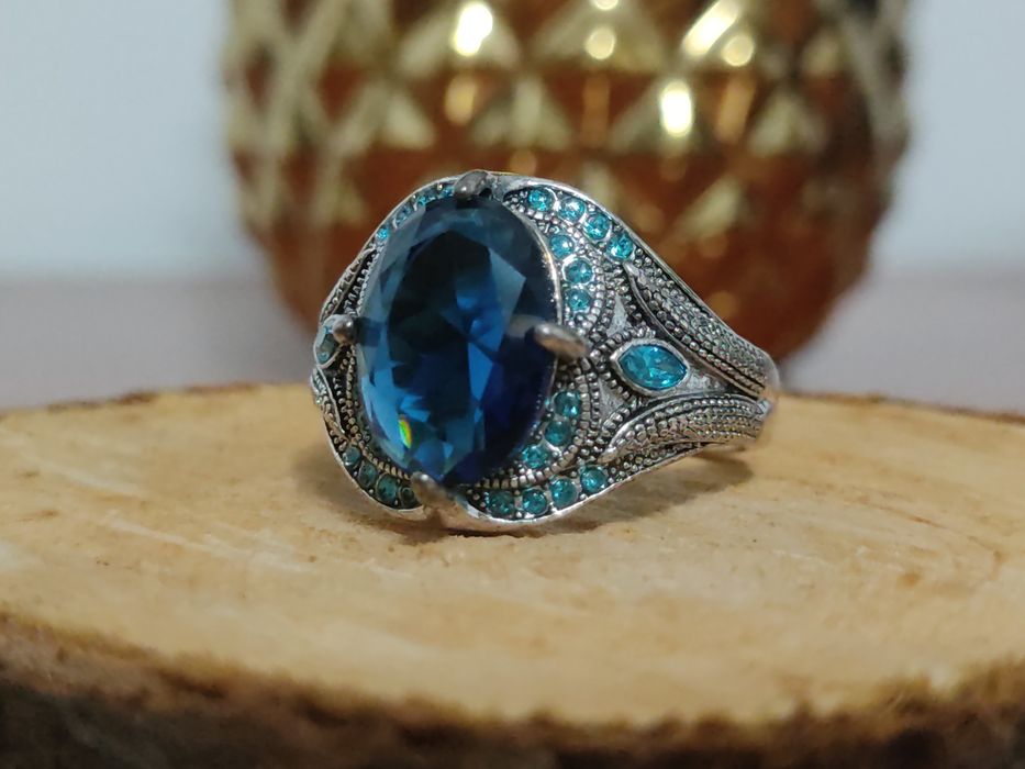 Anel Blue Python Vintage