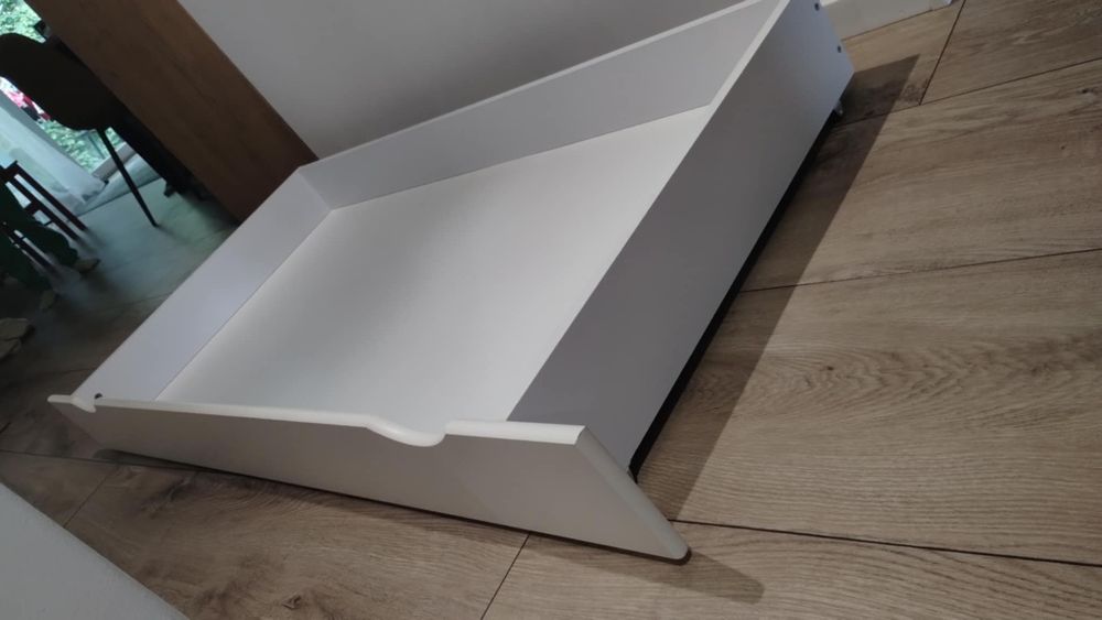 Łóżko króliczek 160x80 dla dziecka z szufladą na kółkach