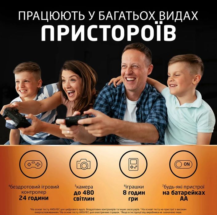 Аккумуляторні батарейки Duracell Rechargeable2500 mAh, кількість 4 шт.
