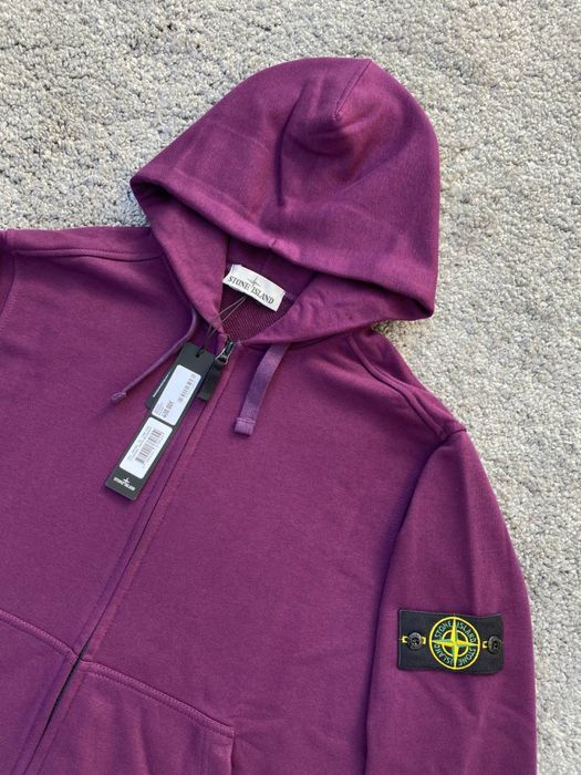 Зіп худі Stone Island Фіолетовий | Кофта Стон айленд Мужская | Стоник