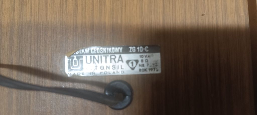 Glosniki unitra do renowacji