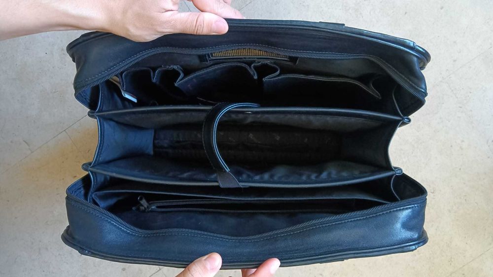 Mala de cabedal para computador