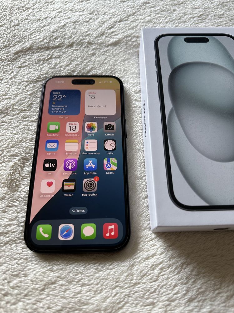 iPhone 15, 128gb, neverlock