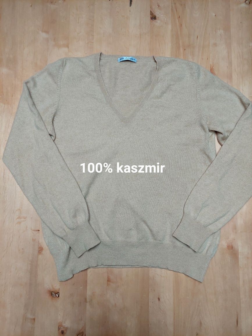 Sweter kaszmirowy L