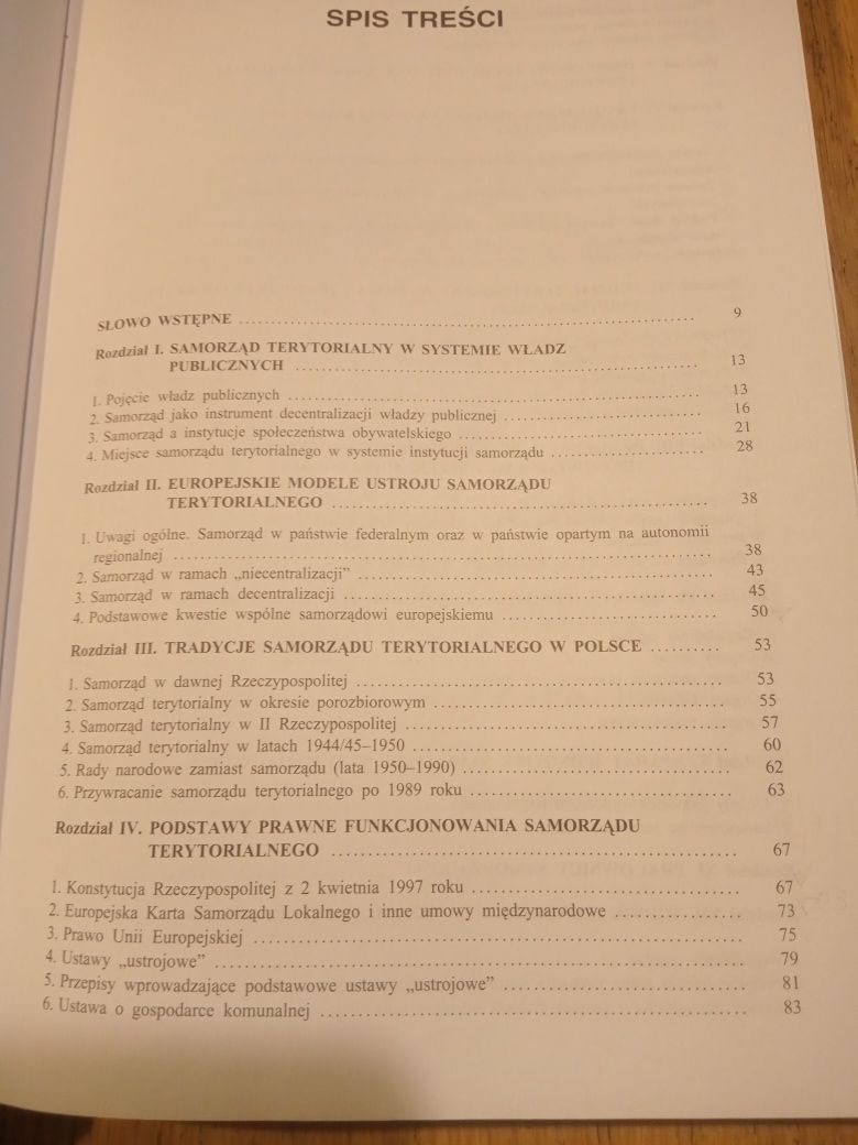 I. Hubert Samorząd terytorialny podstawy ustroju i działalności