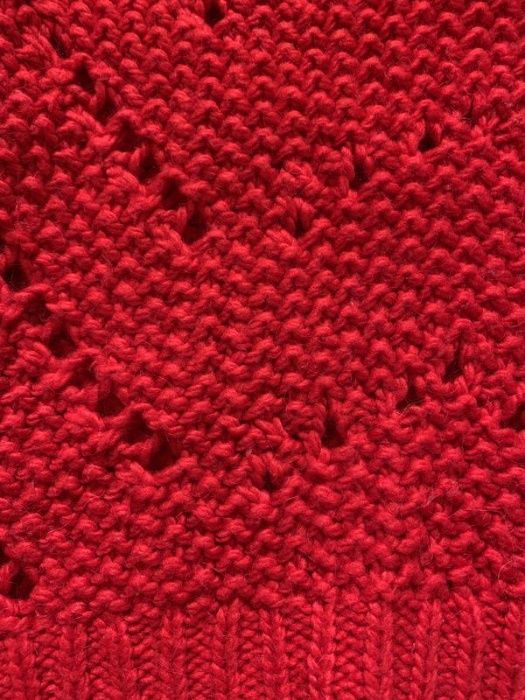 Стильний теплий червоний светр h&m (розмір S)