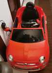 Carro Elétrico Fiat 500 Vermelho com Comando