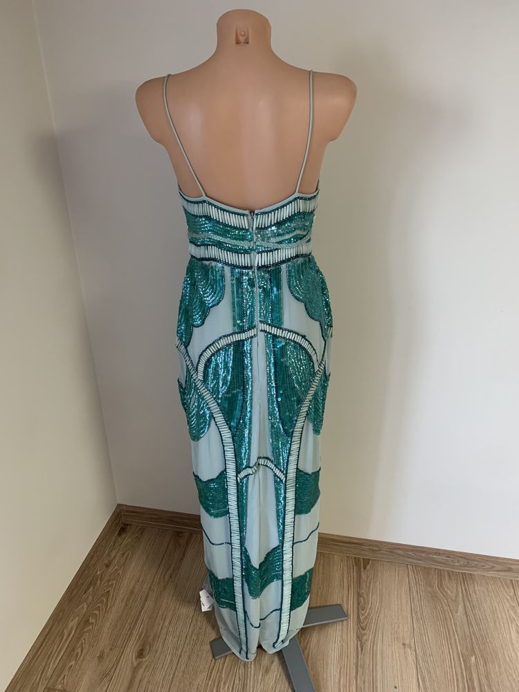 Nowa sukienka cekinowa z rozcięciem asos rozmiar 38 wesele ślub druhna