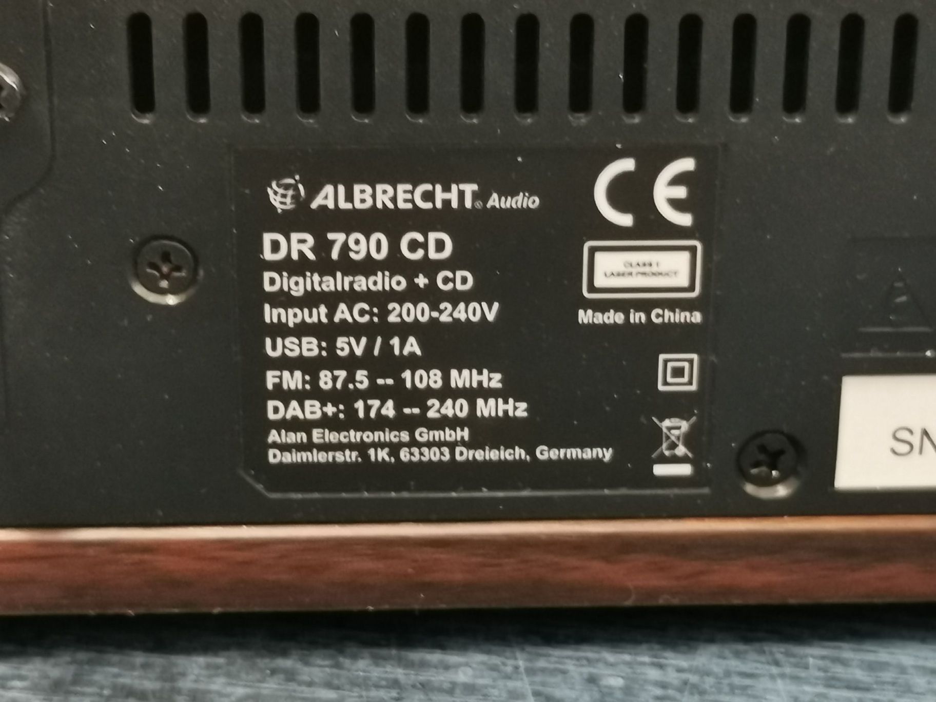 Albrecht DR790CD radio cyfrowe DAB+