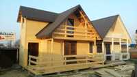 Dom z drewna piętrowy domek - JANEK