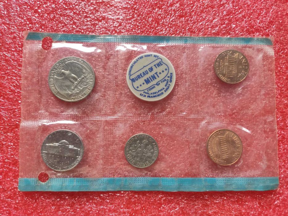 5 moedas Estados Unidos da América - 1968 NOVAS
