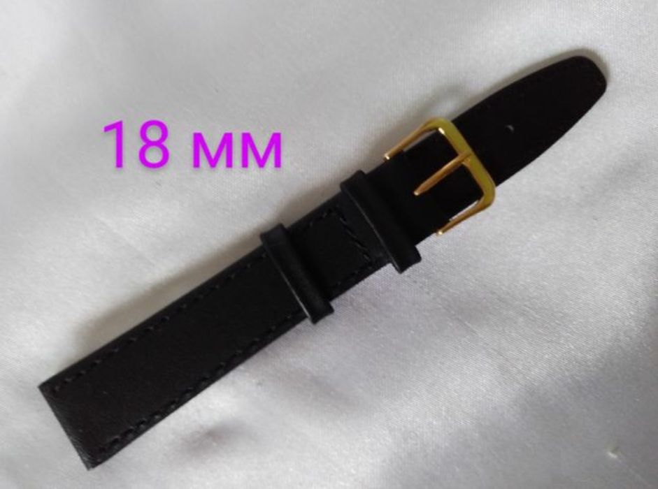Ремешок кожаный для часов 8,10,12,14,16,18,19,20 мм,(Польша)