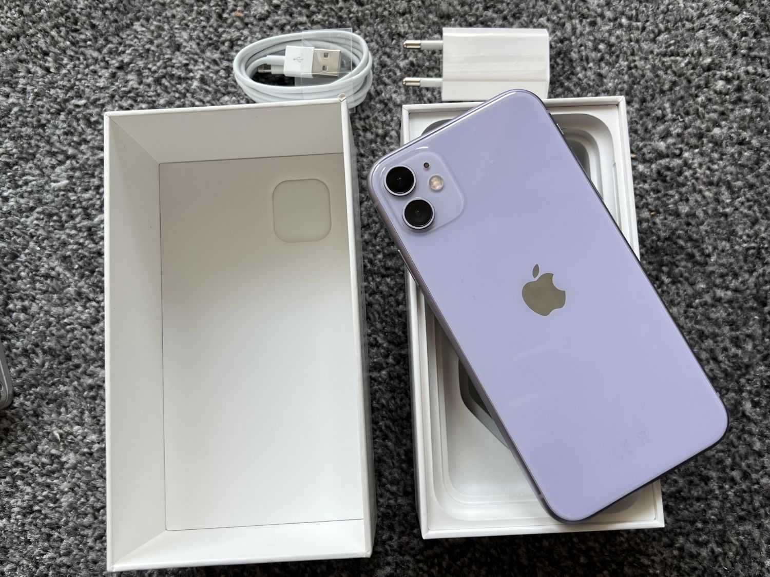 iPhone 11 128GB PURLE FIOLETOWY Violet Bateria 100% Gwarancja