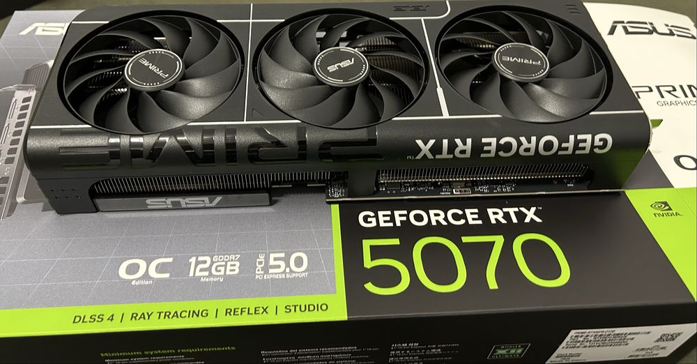 Placa Gráfica Asus NVIDIA GeForce RTX 5070 Prime OC 12GB GDDR7 DLSS4