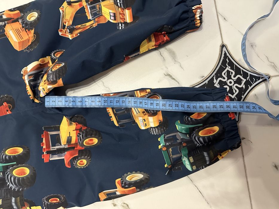 Дощовик хлопчачий 98 розмір / на флісі до пояса (трактор)