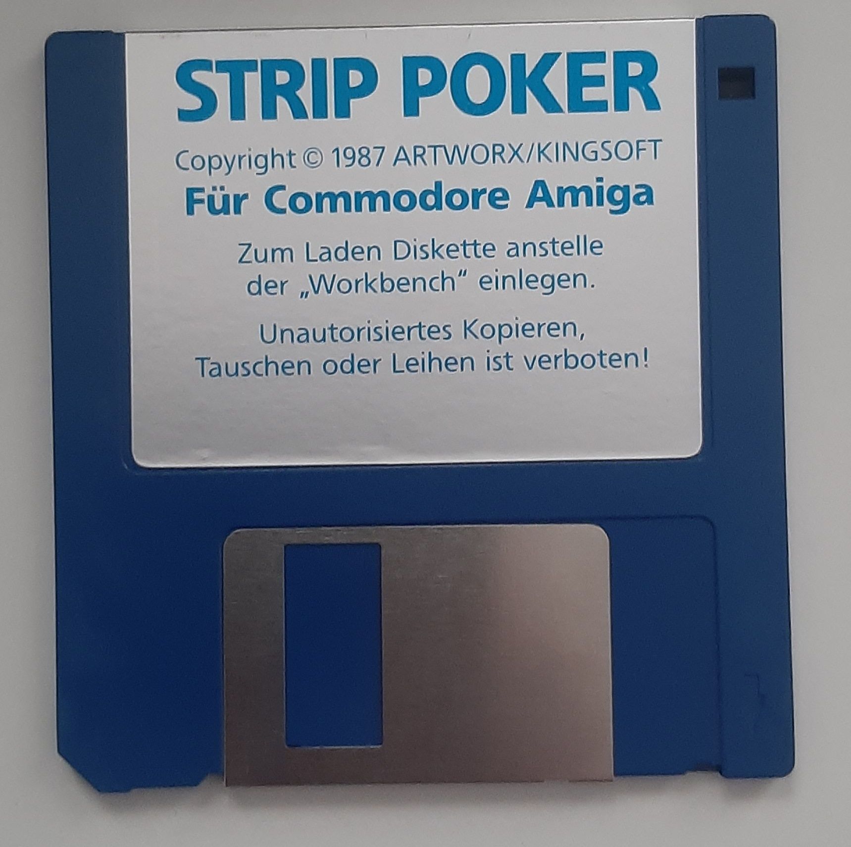 Strip Poker. Gra na Amiga Commodore.