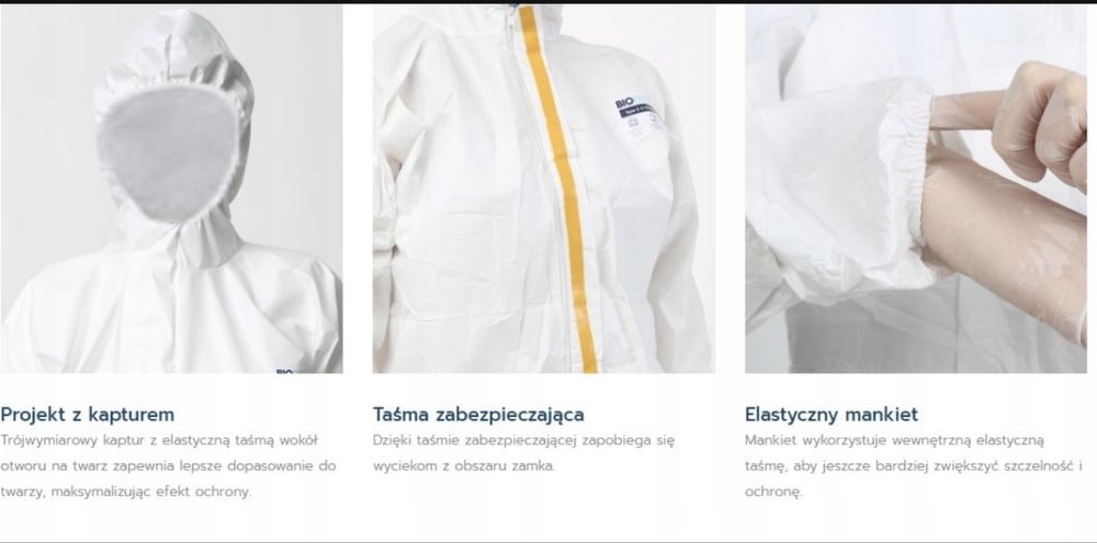 Kombinezon odzież ochronna bioblocked