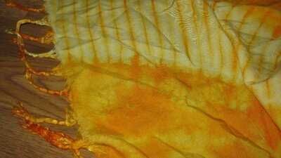 Палантин шарф или Парео пляжное вискоза желтое