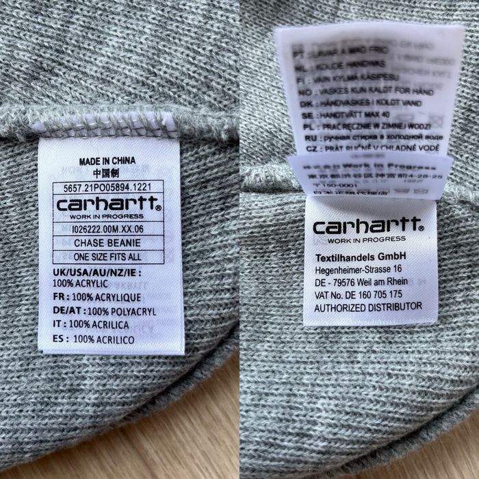 Оригінал Carhartt WIP Chase Beanie Шапка Нова Зимова I026222 Кархарт