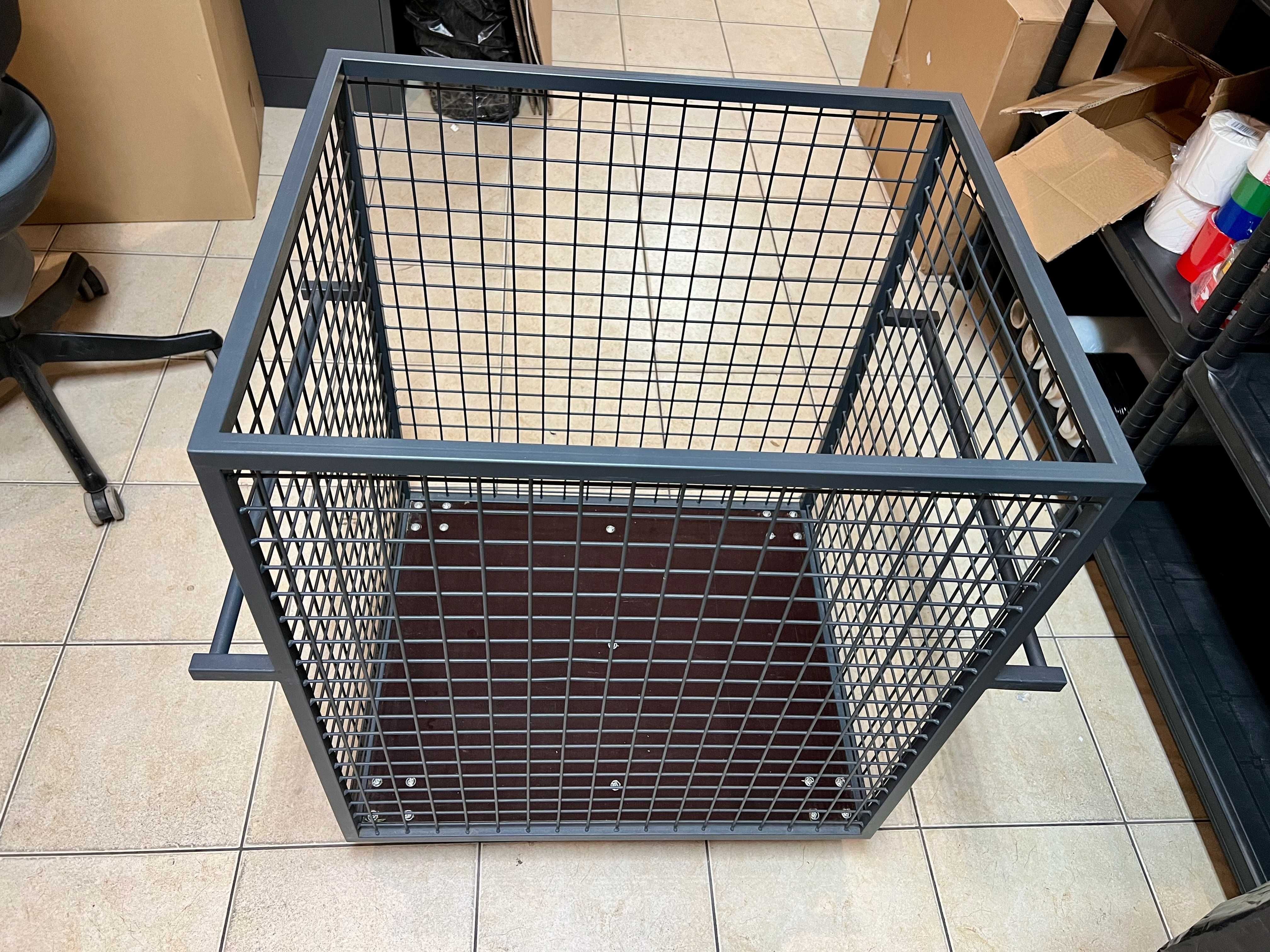 Kosz transportowy wózek na paczki 150 kg solidna stal, kółka, uchwyty