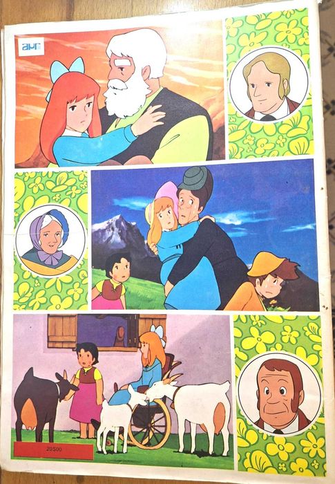 Caderneta com 240 cromos  O Regresso de Heidi, completa