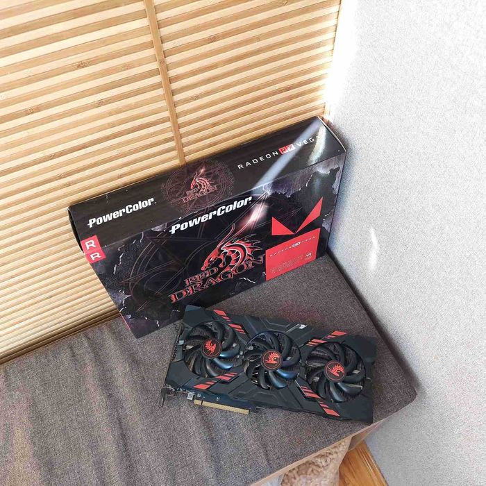 Відеокарта powercolor radeon rx vega 56 red dragon 8gb 1177mhz