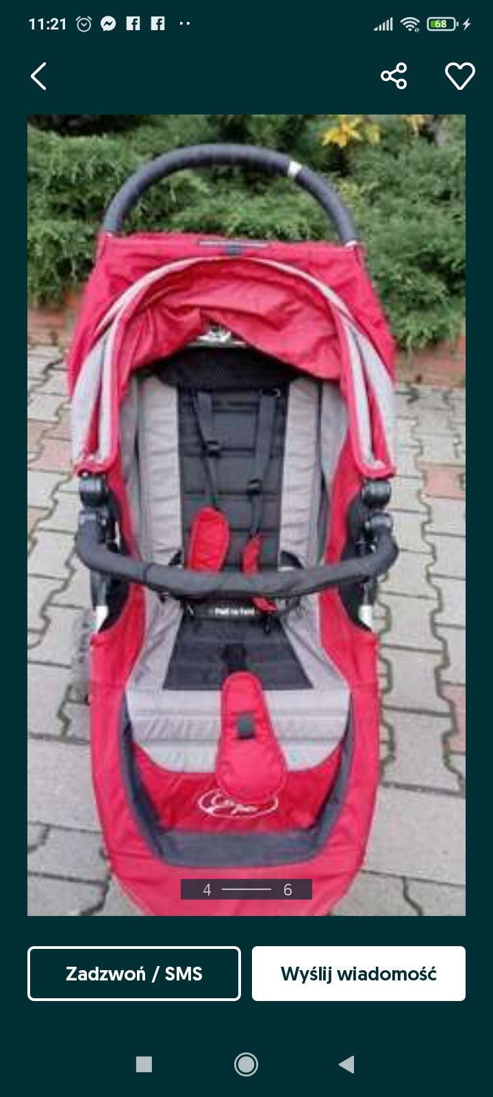 Wózek Baby Jogger City Mini z pełnym wyposażeniem