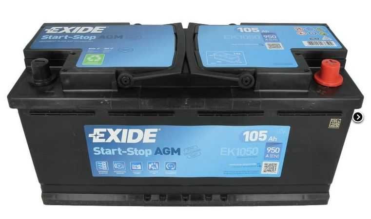 Akumulator EXIDE  105Ah 950A AGM Dowóz
 Автомобильный аккумулято