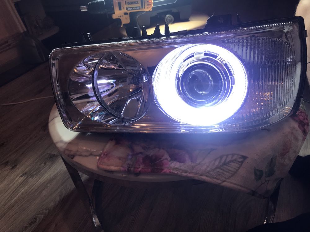 Фари даф 95/105 з bi-led лінзами AMS А3max truck ціна за пару